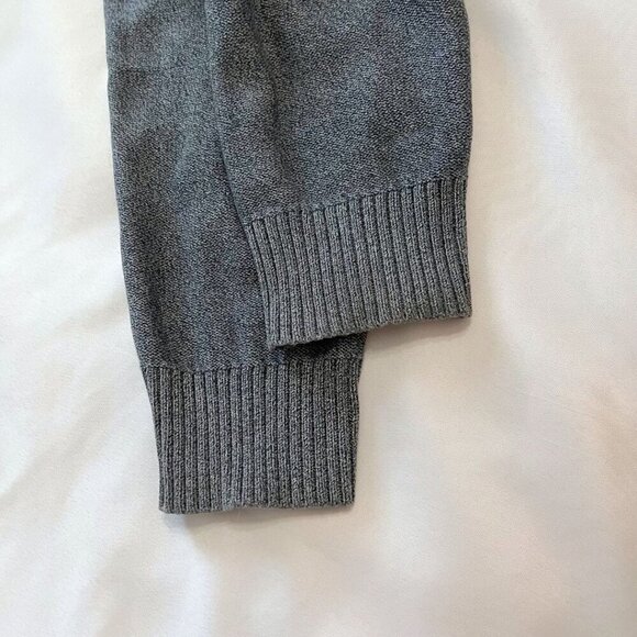 AIGLE MEN'S GREY 100% COTTON SHAWL LAPEL CARDIGAN - L - Picture 10 of 13